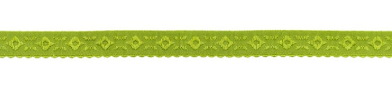 Elastisches Schrägband JACQUARD 12mm kiwigrün